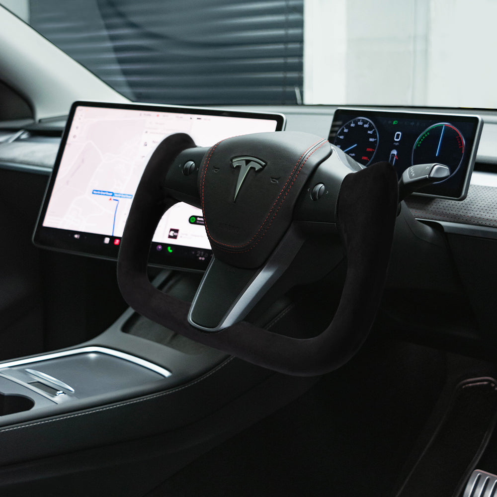 Yoke Alcantara Steering Wheel for Tesla Model Y