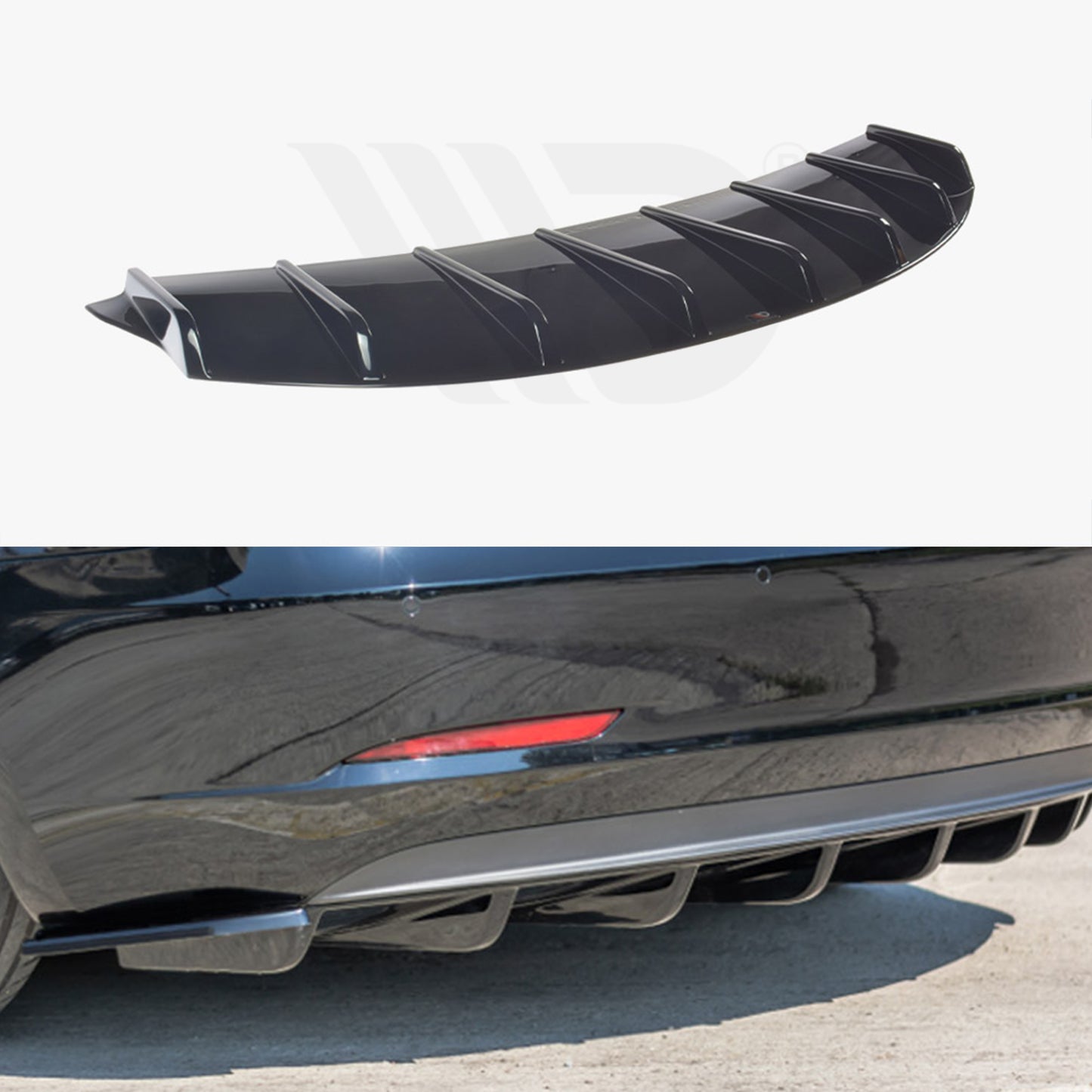 MAXTON® DESIGN Rear Valance / Version 1 for Tesla Model 3