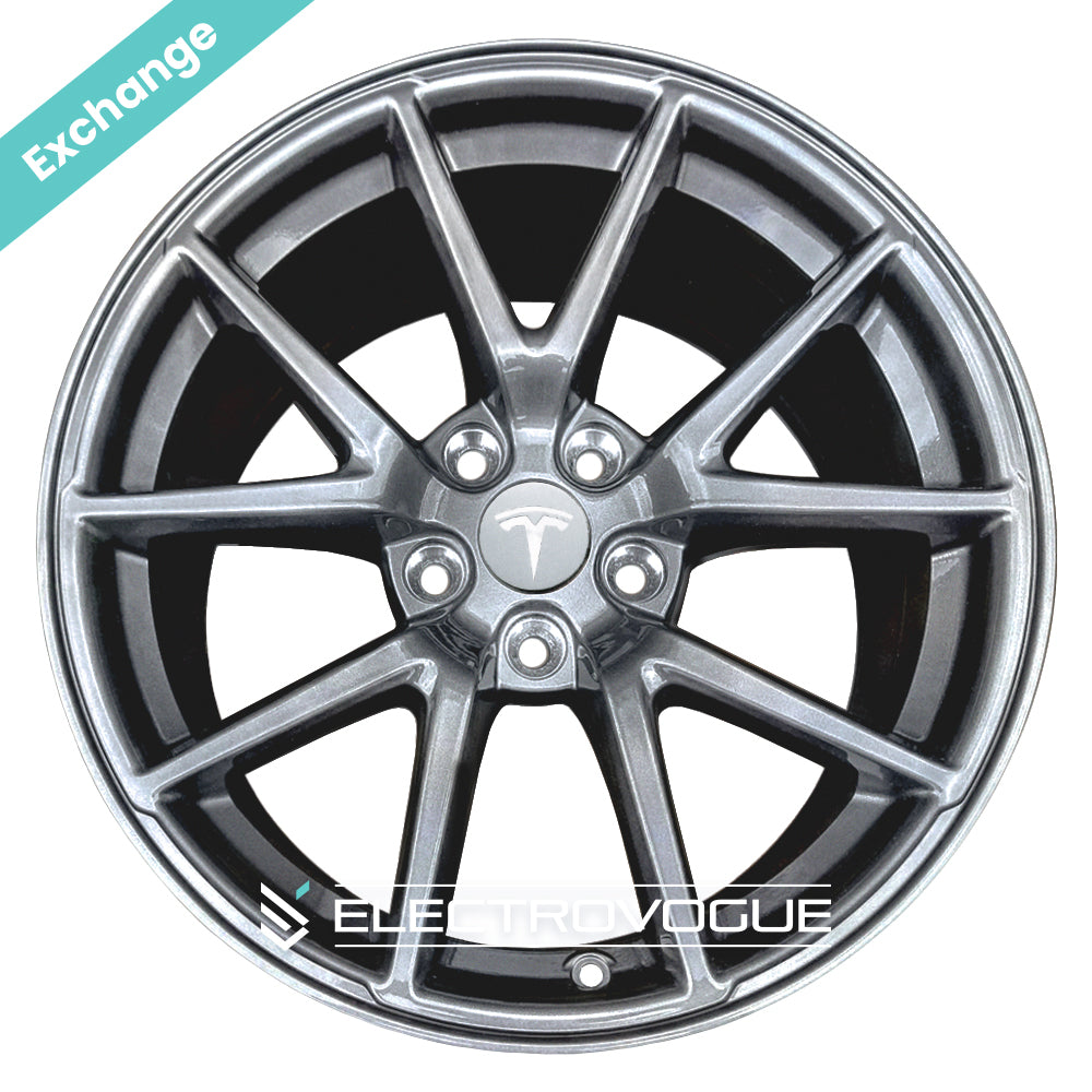 Tesla Model 3 Pinwheel Refresh 4x 18" Alloy Wheels / Exchange - Electrovogue