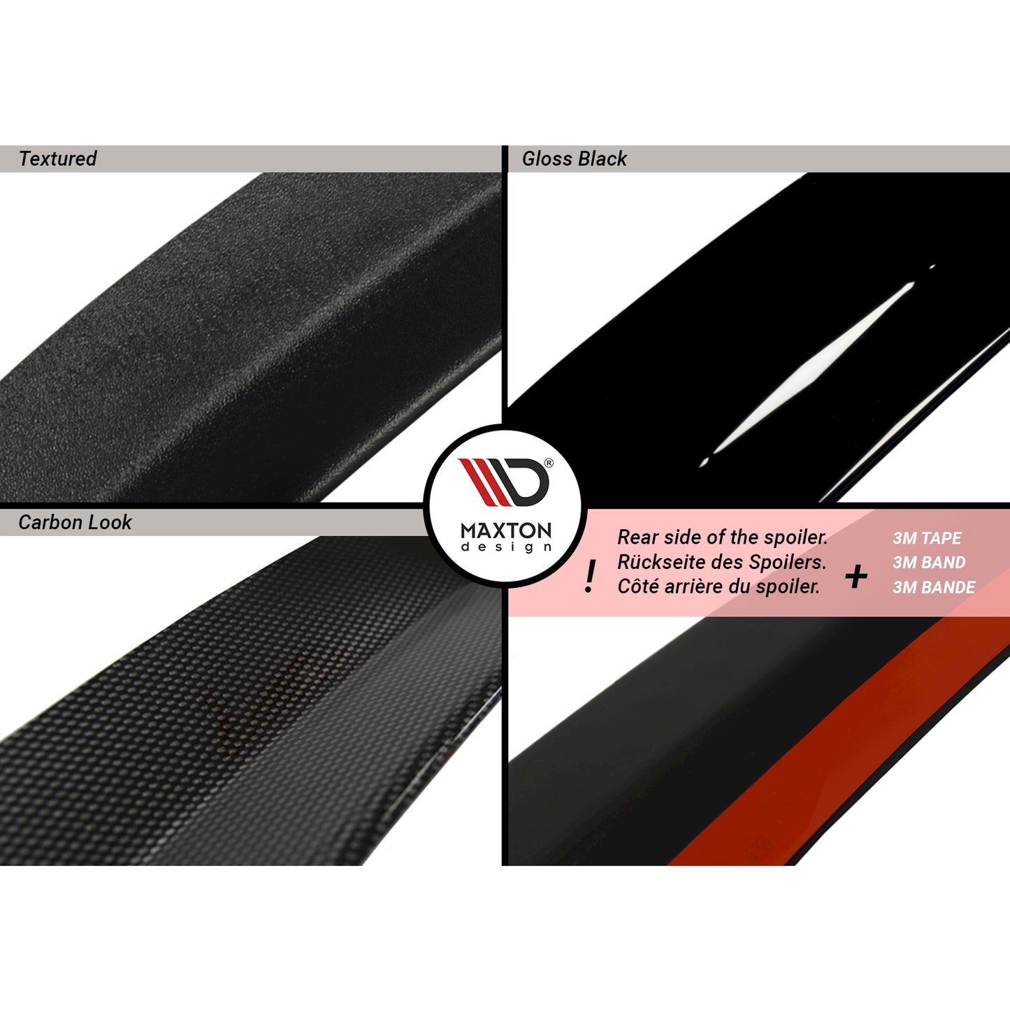 MAXTON® DESIGN Spoiler Extension / Version 2 for Tesla Model X - Electrovogue