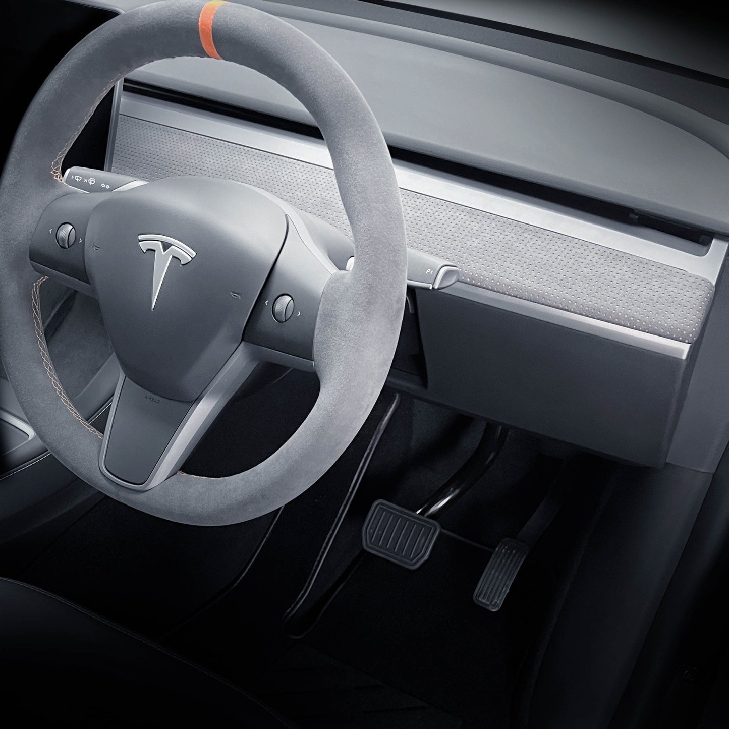 Perforated Alcantara Dashboard for Tesla Model 3 / Y - Electrovogue