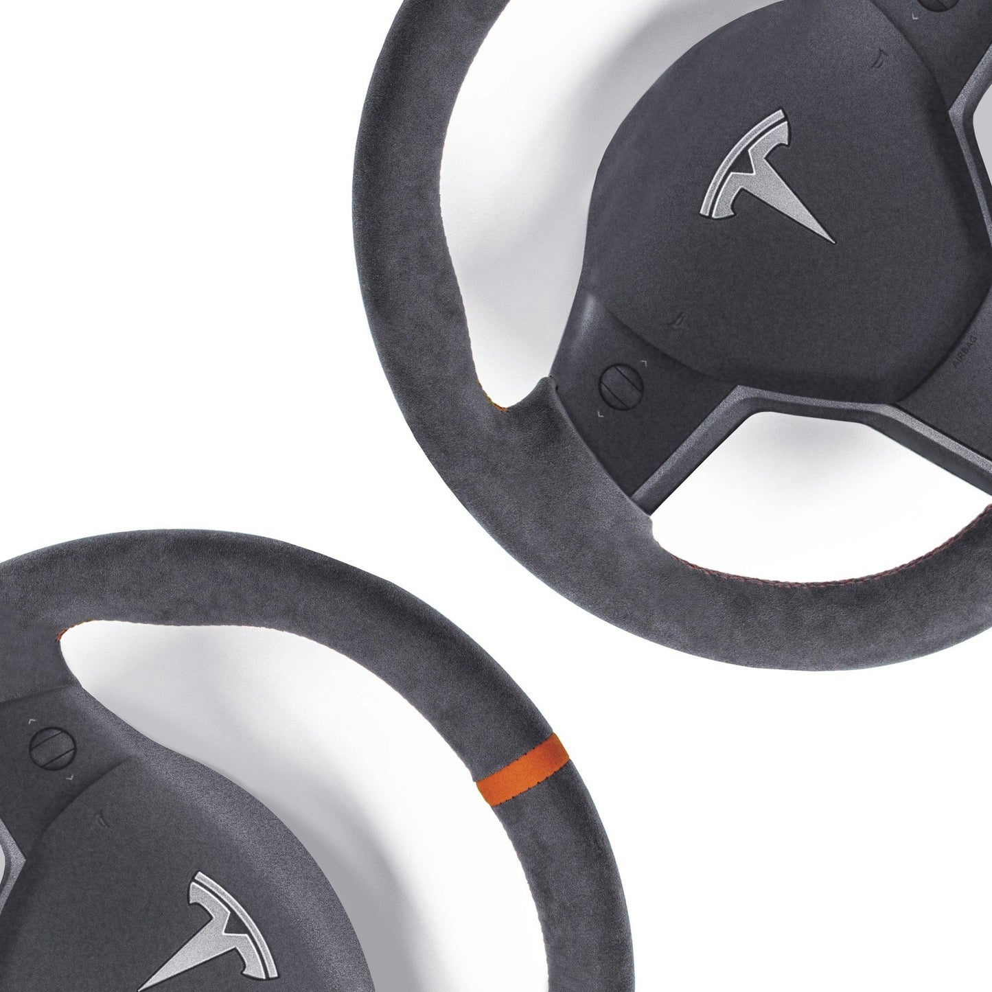 Alcantara Classic Steering Wheel Re-Trim for Tesla Model Y - Electrovogue