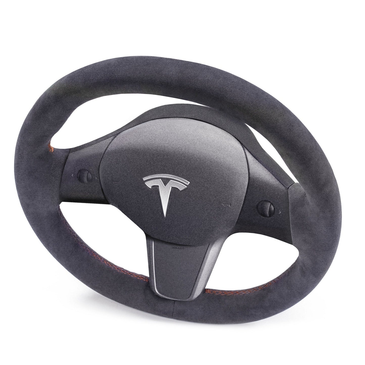 Alcantara Classic Steering Wheel Re-Trim for Tesla Model Y - Electrovogue