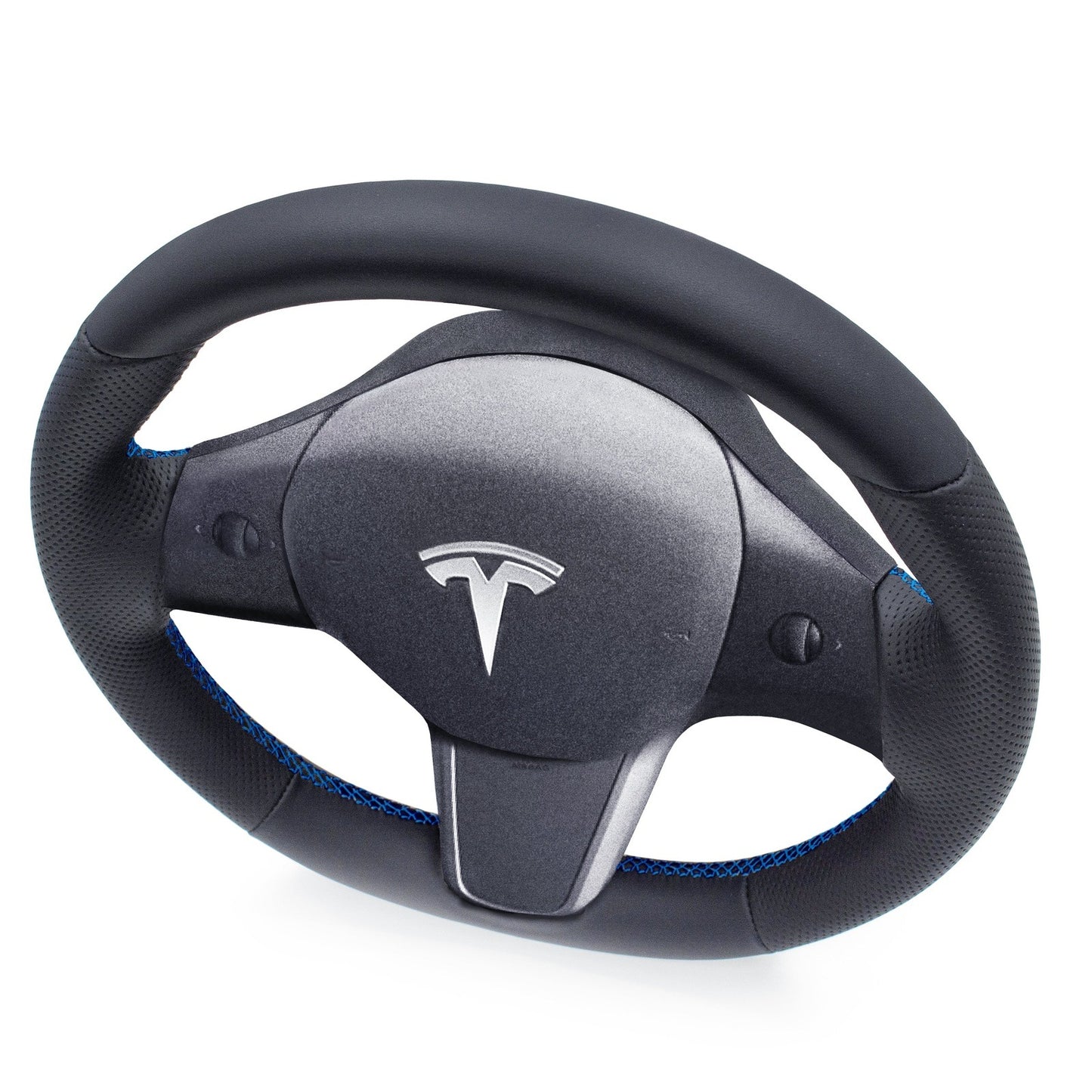 Leather Steering Wheel Re-Trim for Tesla Model 3 - Electrovogue