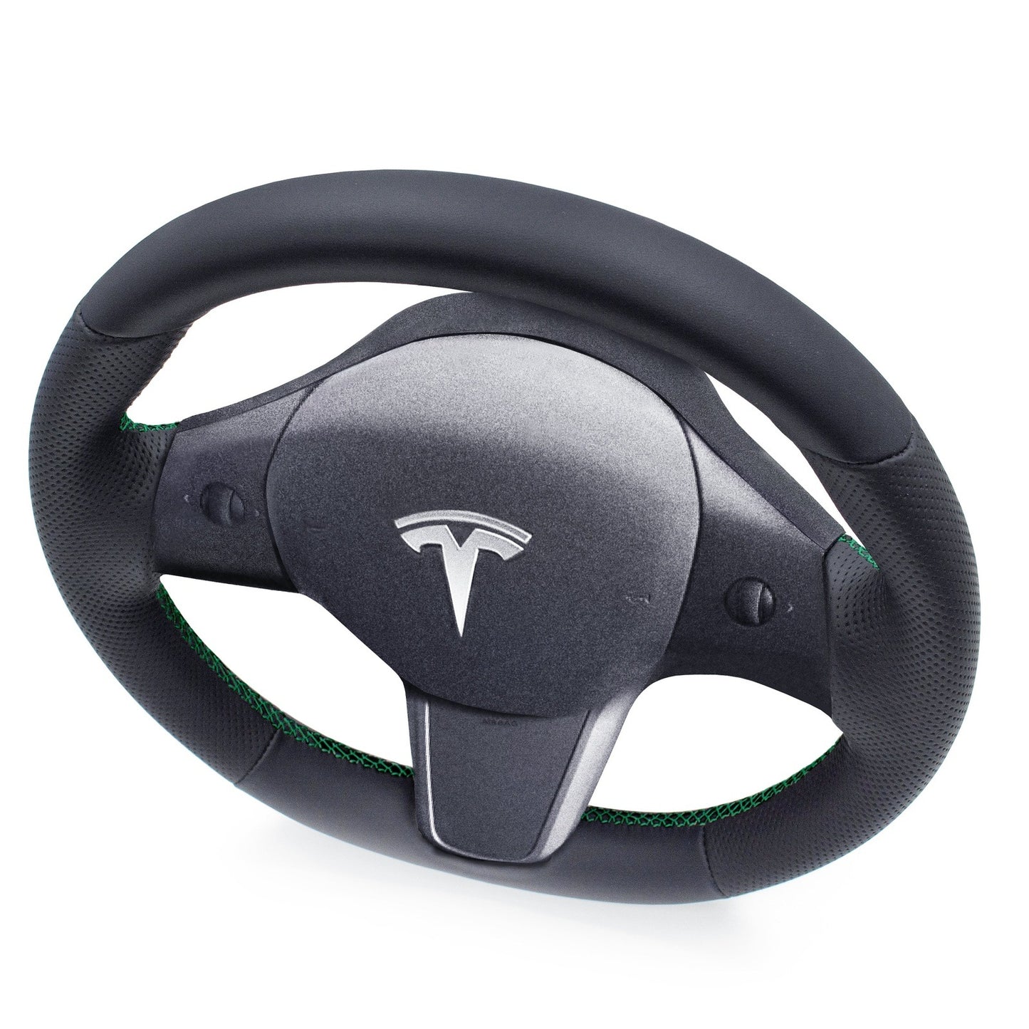 Leather Steering Wheel Re-Trim for Tesla Model 3 - Electrovogue