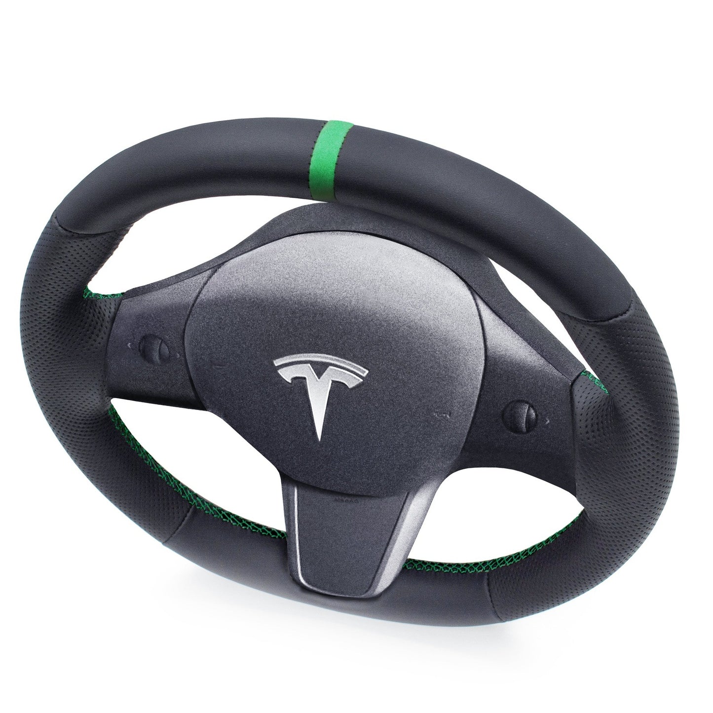 Leather Steering Wheel Re-Trim for Tesla Model 3 - Electrovogue