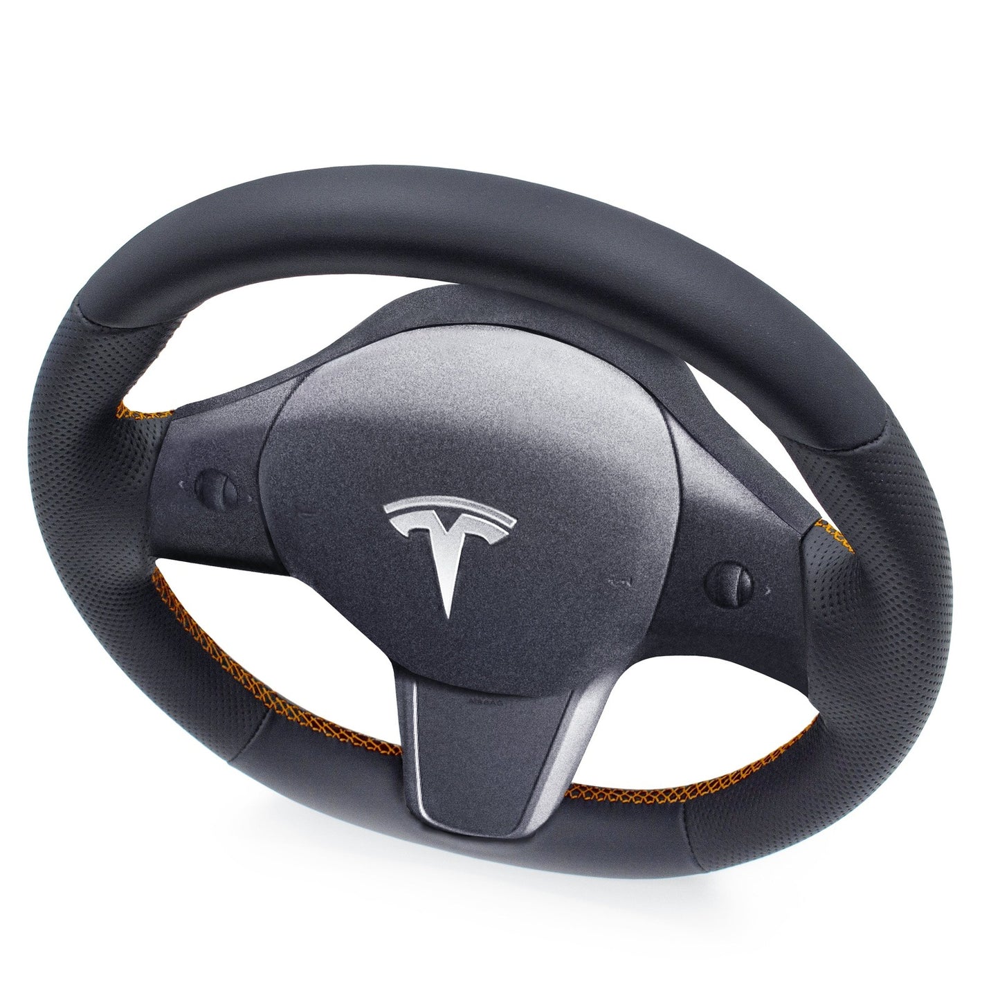 Leather Steering Wheel Re-Trim for Tesla Model 3 - Electrovogue