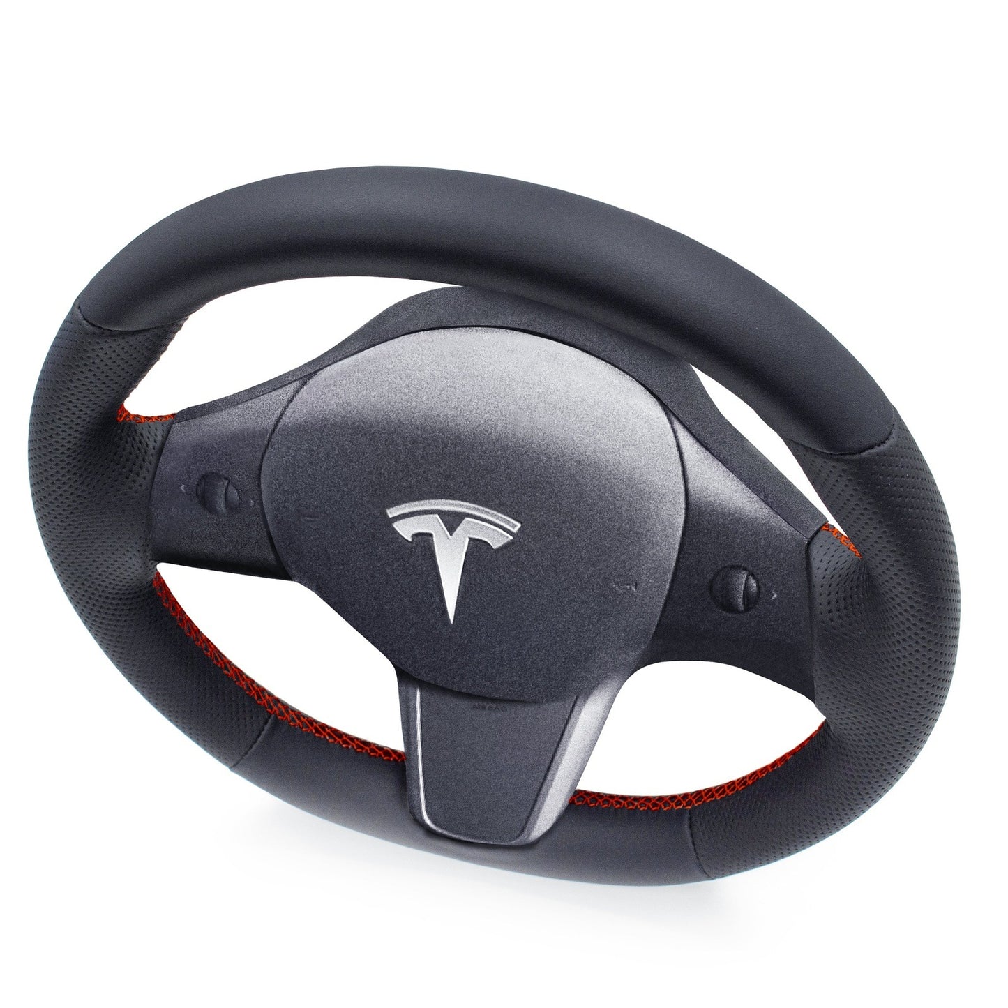 Leather Steering Wheel Re-Trim for Tesla Model 3 - Electrovogue