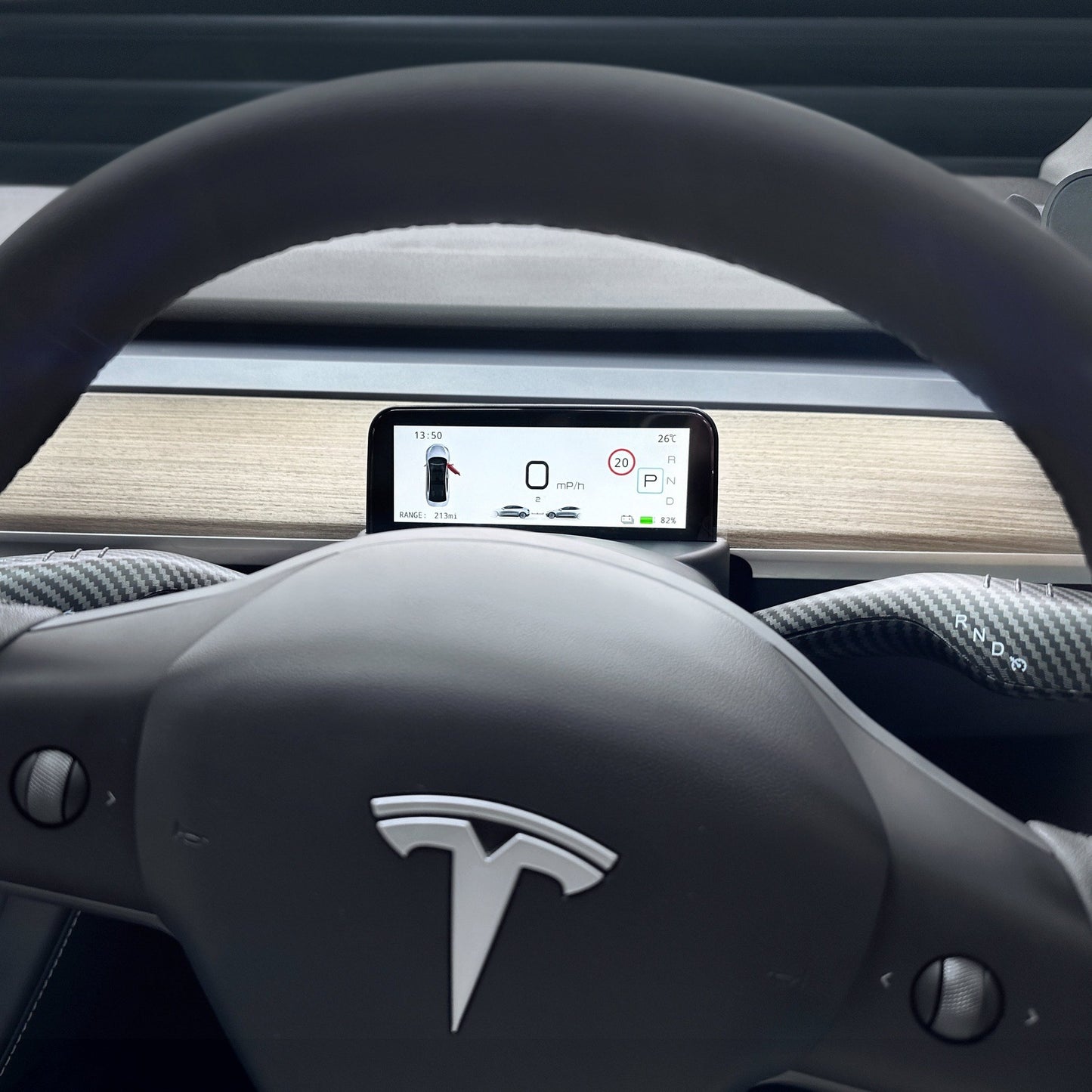 Smart Mini LCD Dashboard for Tesla Model 3 / Y