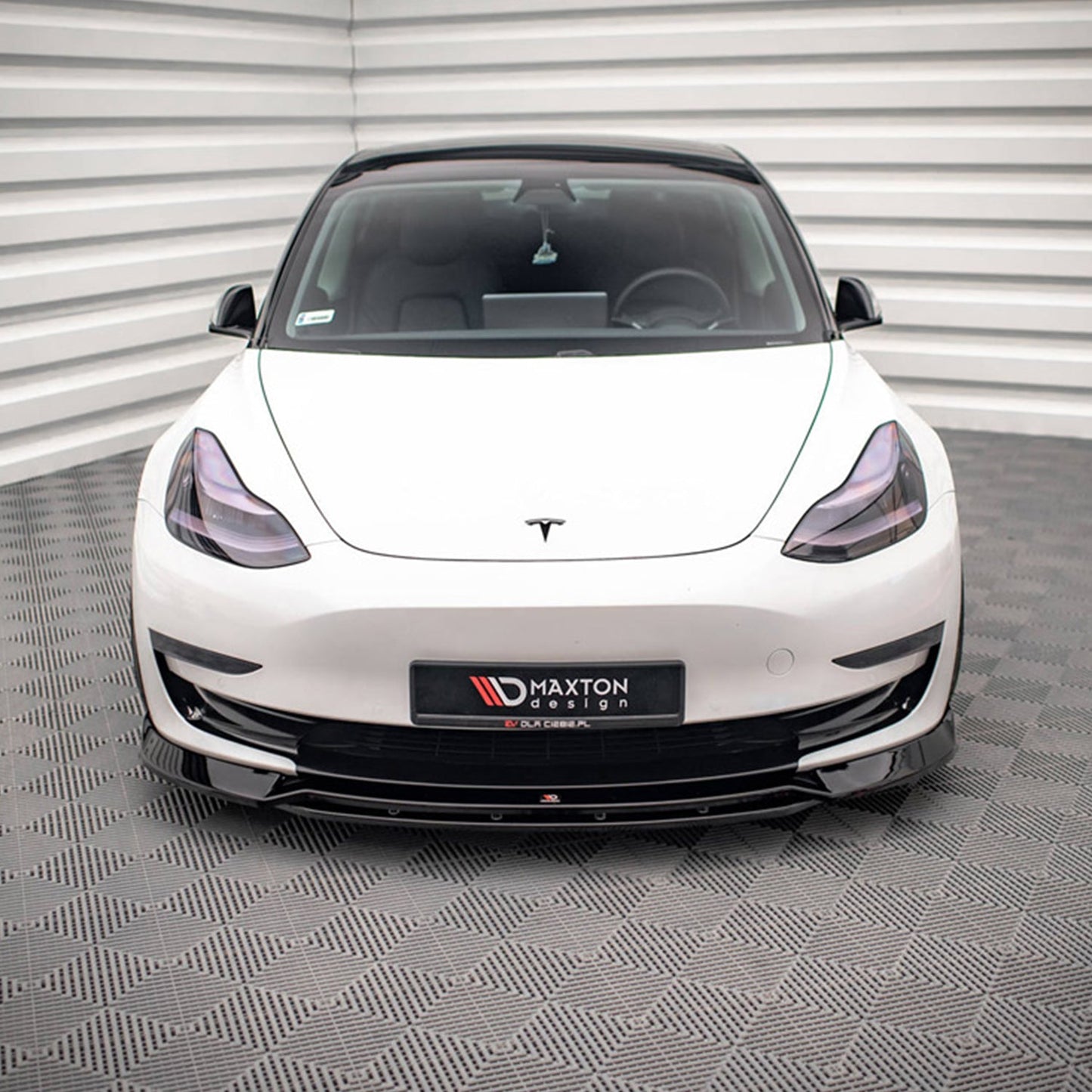 MAXTON® DESIGN Front Splitter / Version 3 for Tesla Model 3