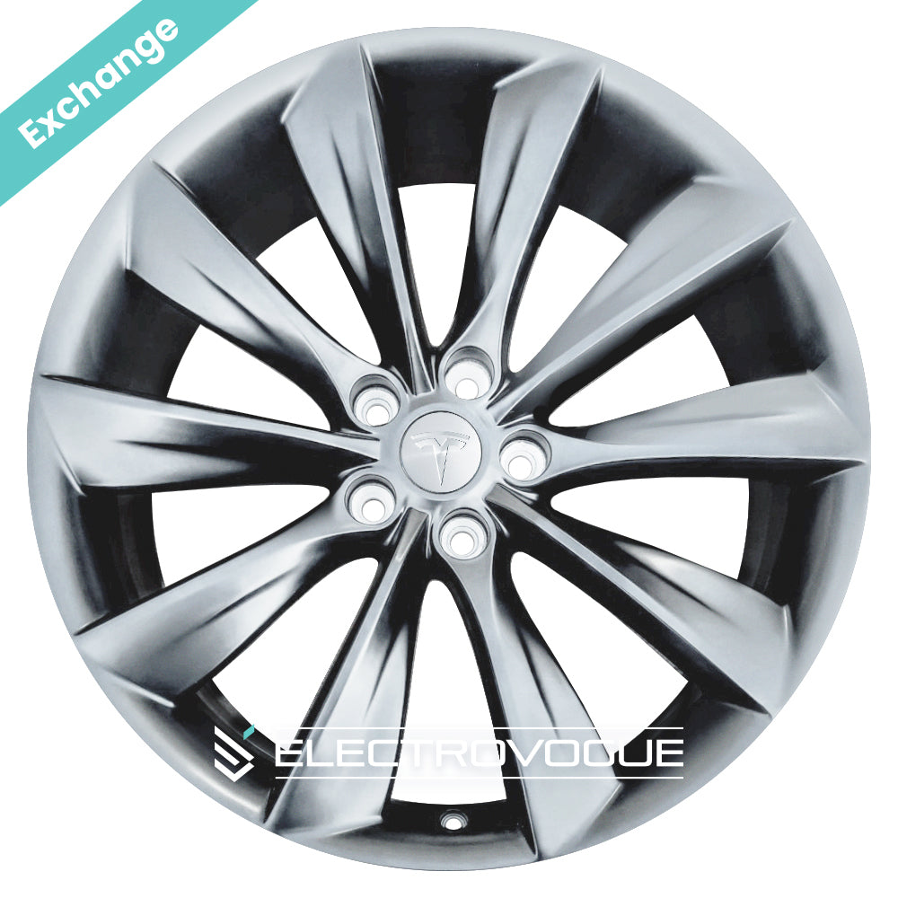 Tesla Model S Turbine 4x 21" Alloy Wheels / Exchange - Electrovogue