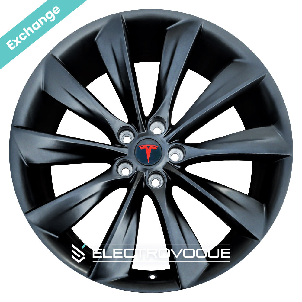 Tesla Model S Turbine 4x 21" Alloy Wheels / Exchange