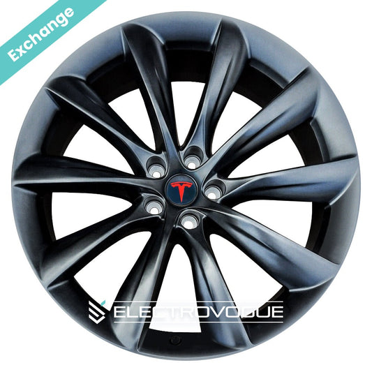 Tesla Model X Turbine 4x 22" Alloy Wheels / Exchange