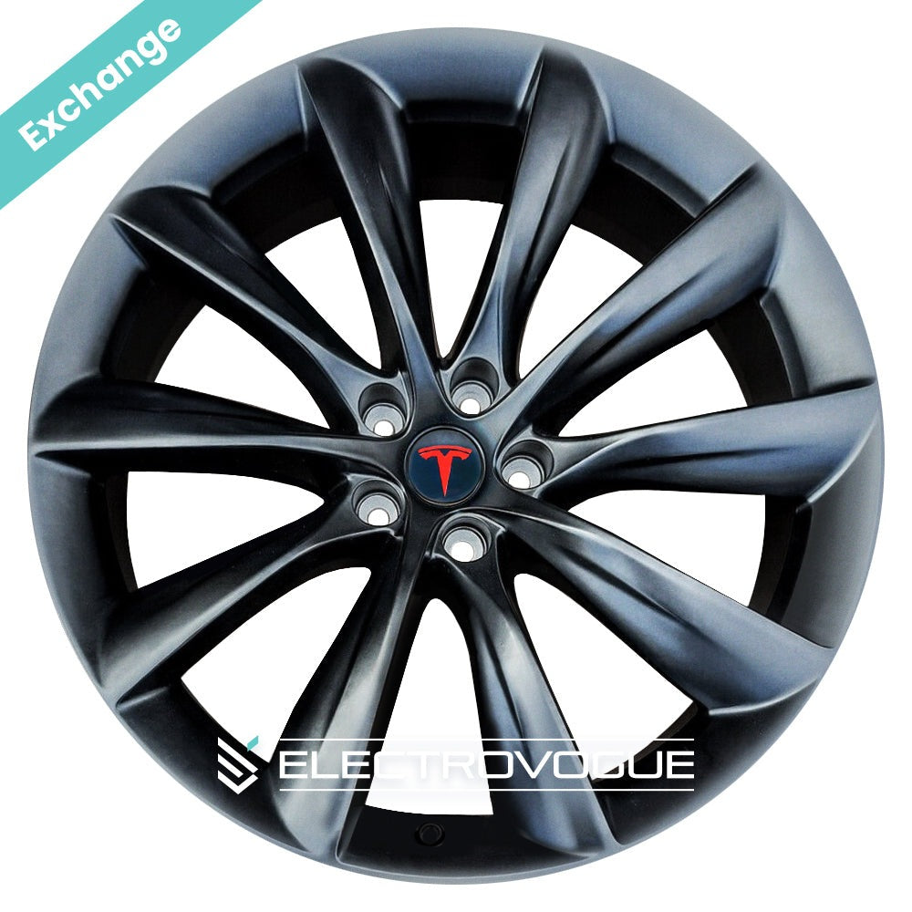 Tesla Model X Turbine 4x 22" Alloy Wheels / Exchange - Electrovogue