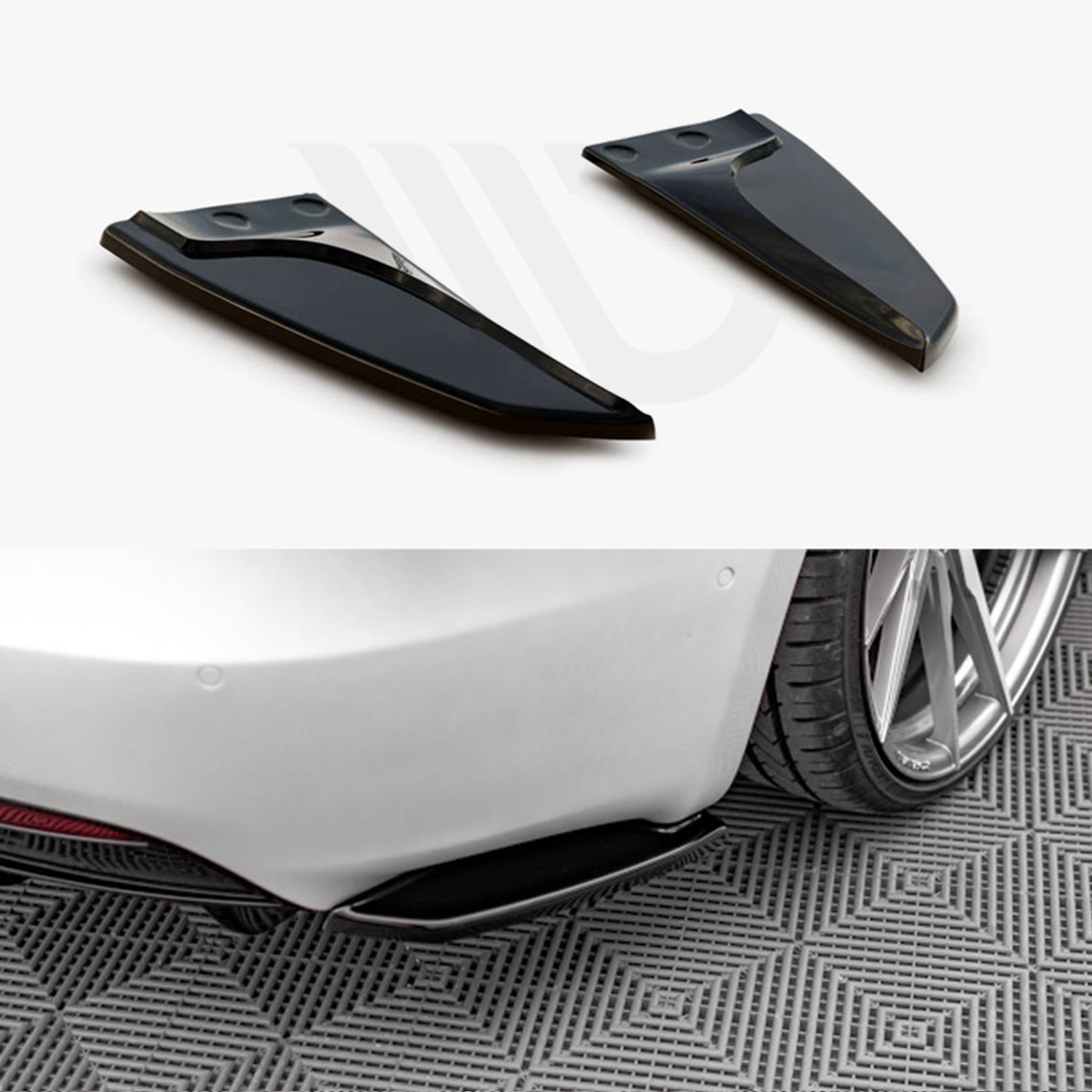 MAXTON® DESIGN Rear Side Splitters for Tesla Model S Facelift - Electrovogue
