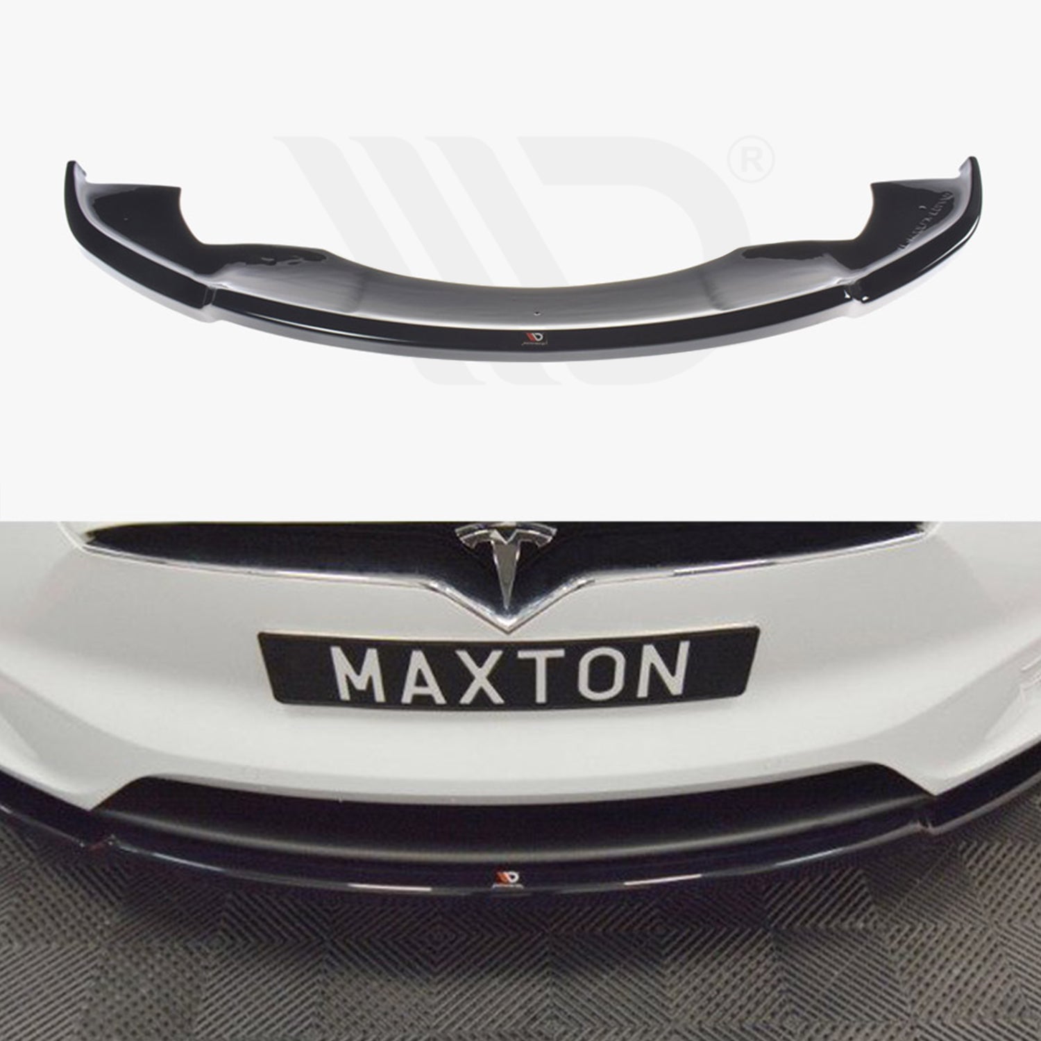 MAXTON® DESIGN Front Splitter / Version 1 for Tesla Model X - Electrovogue