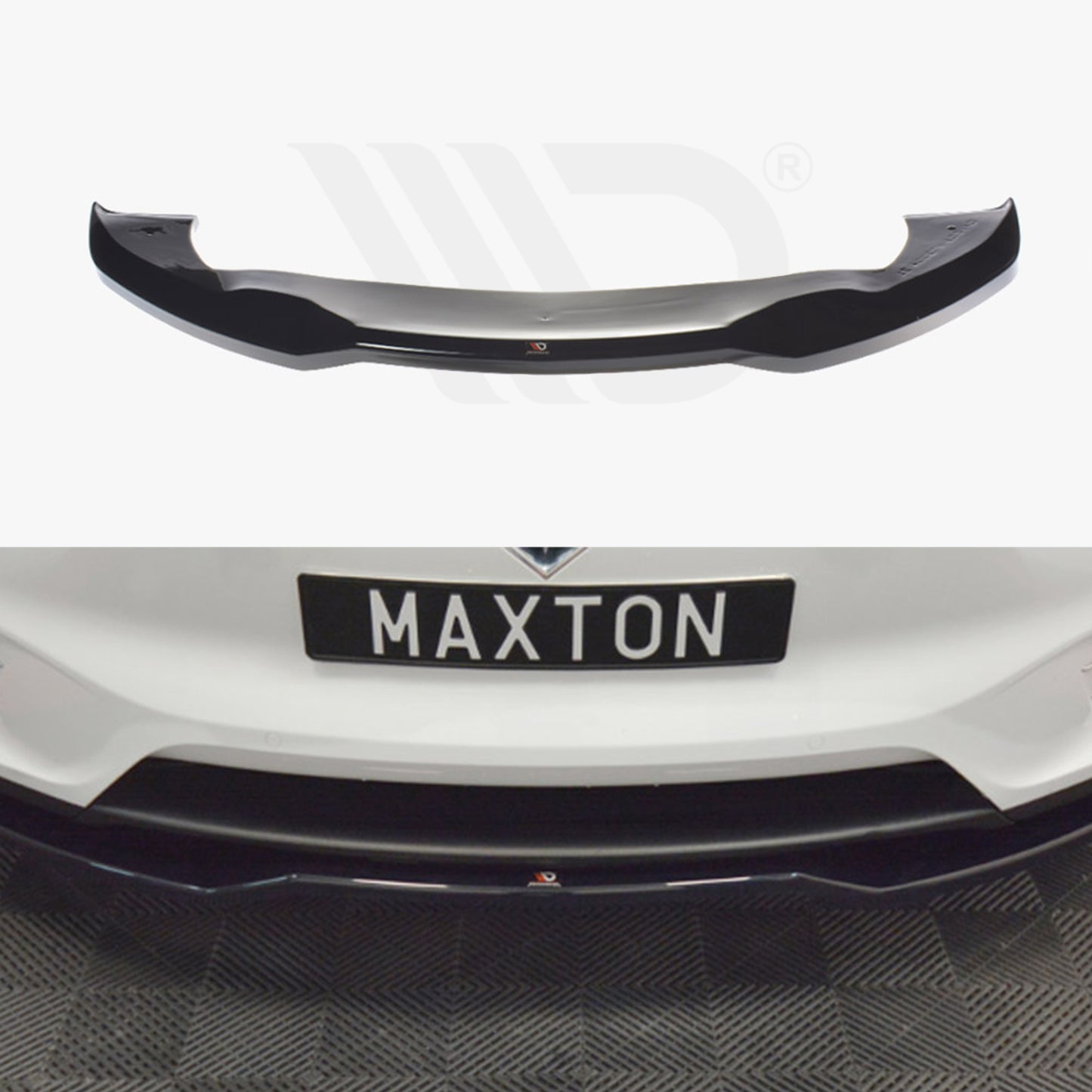 MAXTON® DESIGN Front Splitter / Version 2 for Tesla Model X