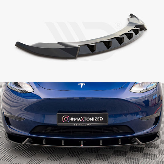 MAXTON® DESIGN Front Splitter / Version 1 for Tesla Model Y - Electrovogue