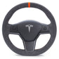 Alcantara Classic Steering Wheel Re-Trim for Tesla Model Y