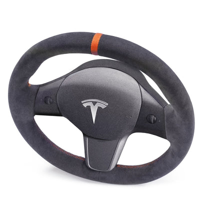 Alcantara Classic Steering Wheel Re-Trim for Tesla Model Y