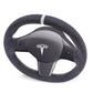 Alcantara Classic Steering Wheel Re-Trim for Tesla Model Y