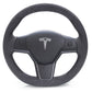 Leather and Alcantara Steering Wheel Re-Trim for Tesla Model Y