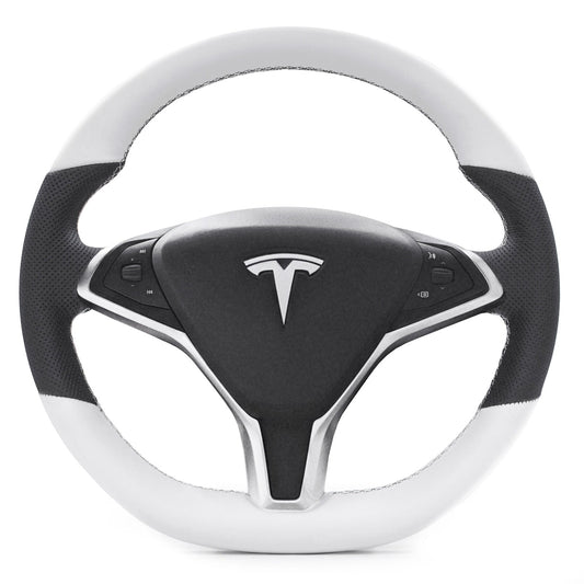 Leather Steering Wheel Re-Trim for Tesla Model X